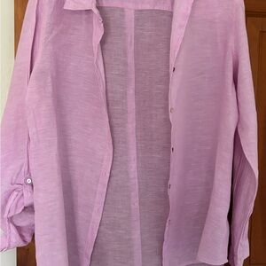 Sigrid Olsen Pink Casual Button Down Shirt for Women
